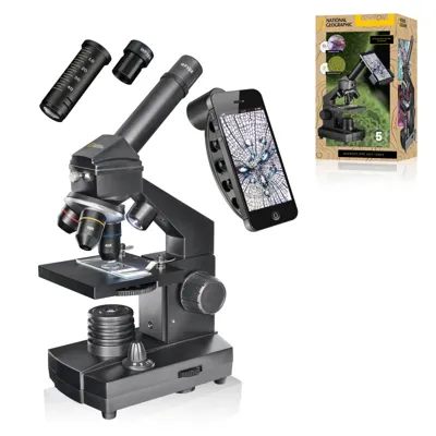 Microscopio 40X-1280X con Soporte para Smartphone - National Geographic