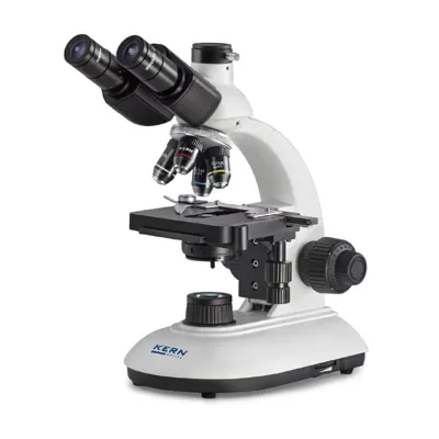 Microscopio de Luz Transmitida Trinocular Achromat 4/10/40/100: WF10X18: 3W LED - Kern Optics