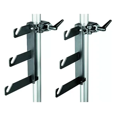 Soporte Fondos con Tres Ganchos. Incluye Súper Pinza 035. Dos Unidades - Manfrotto