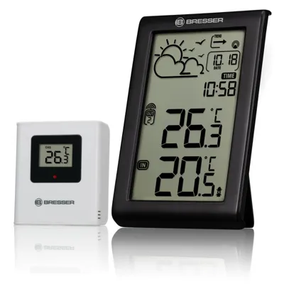Estación Meteorológica Meteo Temp W con Señal Horaria DCF - Bresser