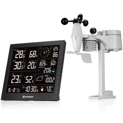 Estación Meteorológica WIFI MeteoTemp JW 8 en 1 - Bresser