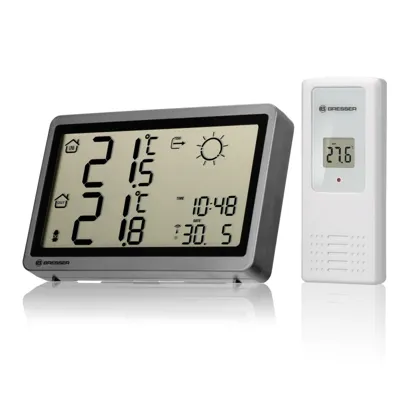 Estación Meteorológica Inalámbrica MeteoTemp HZ Antracita - Bresser