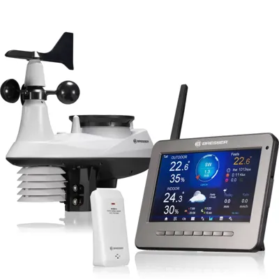 Estación Meteorológica Profesional WIFI HD TFT con Sensor 7 en 1 - Bresser
