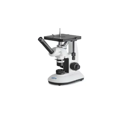 Microscopio Metalúrgico (Inverso) Monocular Achromat 10/20/40: WF10X18: 3W LED (IL) - Kern Optics