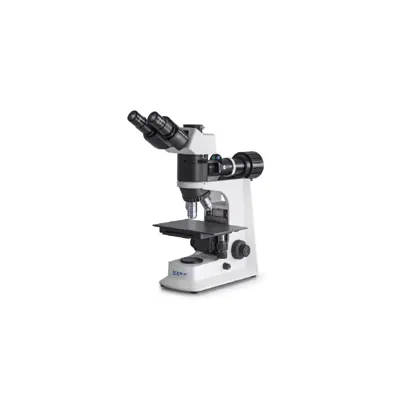 Microscopio Metalúrgico Binocular Inf Plan 5/10/20/40: WF10X18: 30W HAL (IL) - Kern Optics