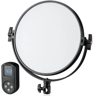BR-S60B Luz LED Panel Redonda Bicolor de 30 cm de Diámetro - Bresser