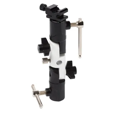 BR-29 Soporte para Flash con Dos Articulaciones de Inclinación y Conexión para Paraguas de Estudio - Bresser