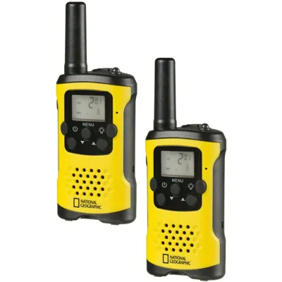 Walkie-Talkies con Largo Alcance de Hasta 6 Km y Función Manos Libres - National Geographic