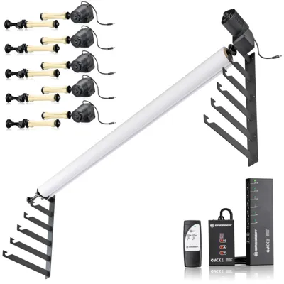 EBS-6 Sistema de Fondo Eléctrico para 6 Rollos - Bresser