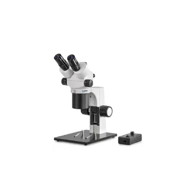 Micr. Estereoscópico con Zoom (Coaxial) Trino Paralela: 1,8-6,5x: HSWF10X23: 2W LED - Kern Optics