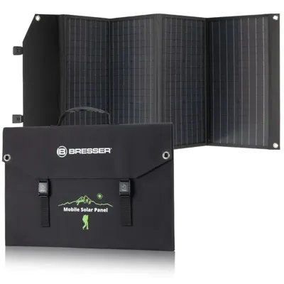 Cargador Solar Móvil de 120 W con Salida USB y DC - Bresser