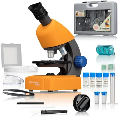 Microscopio 40X-640X con Complementos y Maleta de Transporte - Bresser Junior