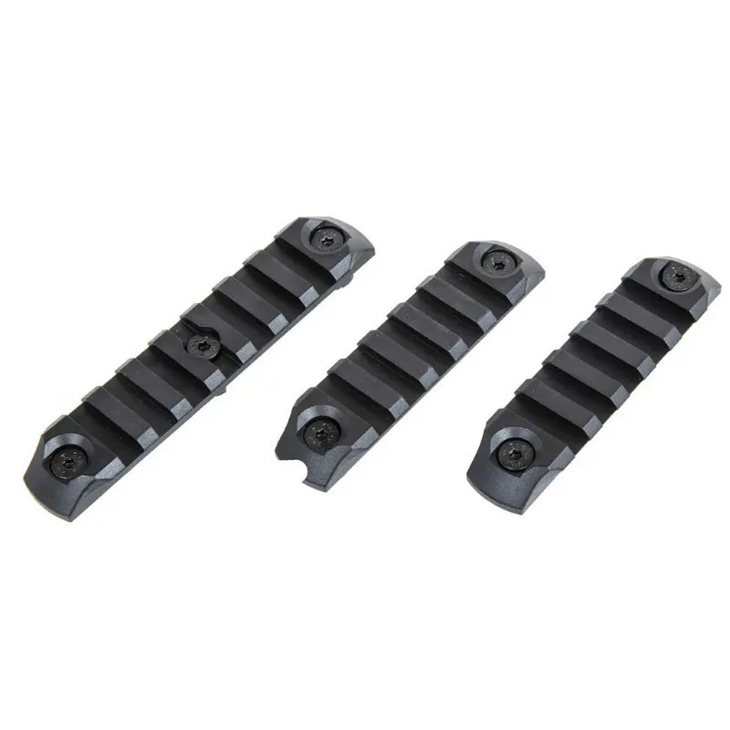 Specna Arms Set de 3 Railes para M-LOK Polimero · Negro