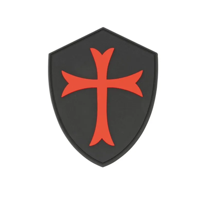 Barbaric Cross 7×9 cm con Velcro · Rojo