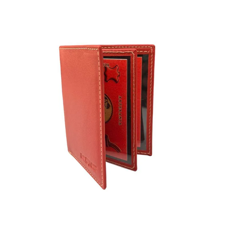 Cartera Portaplaca KRC Libro CNP · Rojo