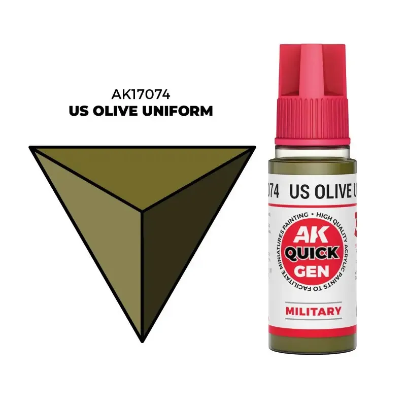 AK Interactive Quick Gen: US Uniform - AK · Verde / OD