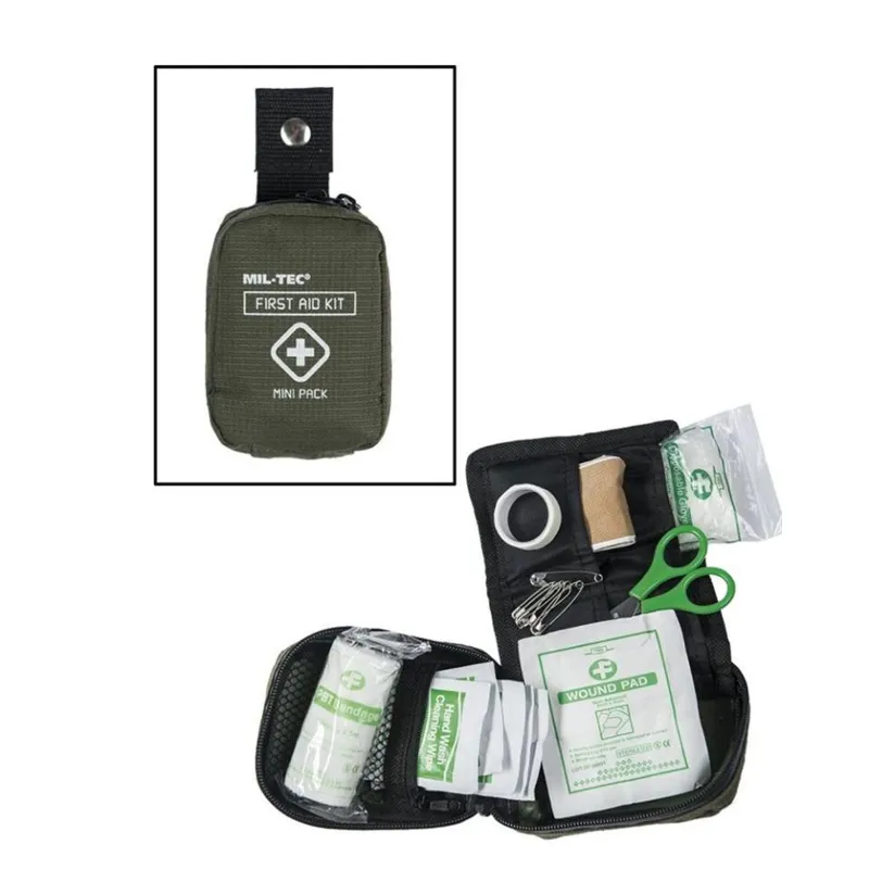 Botiquín Mini First Aid Kit · Verde od