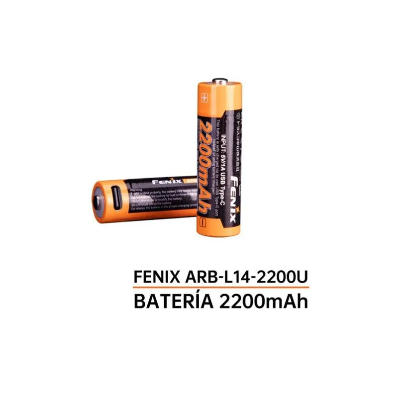 Fenix Light Fenix USB 2200mAh Recargable Tipo C