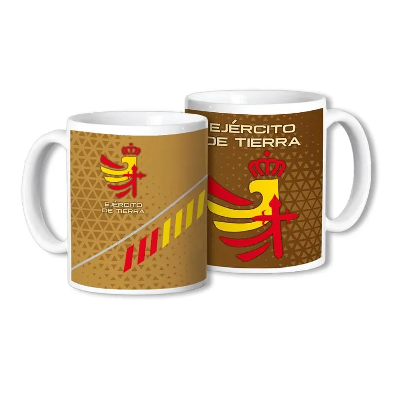 Taza Cerámica Ejército Tierra · Marrón