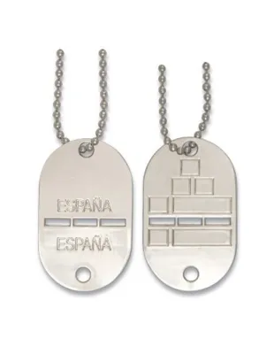 Chapa Identificación Militar (Grabación a Laser)