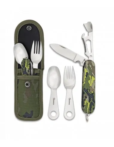Albainox Set de Cubiertos Camping