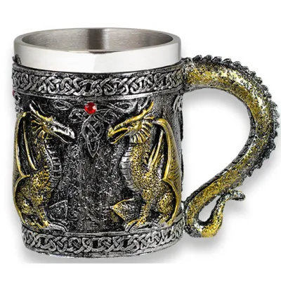 Taza Dragones de Resina 14 cm TOLE10 - Varios