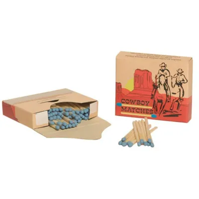 5 Cajas de 100 Cerillas «Cowboy»