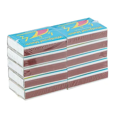 10 Cajas de 20 Cerillas Resistentes al Viento