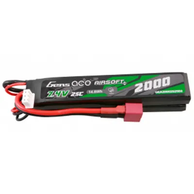 LIPO 7.4V 2000mAh 25C Laminas T-Dean