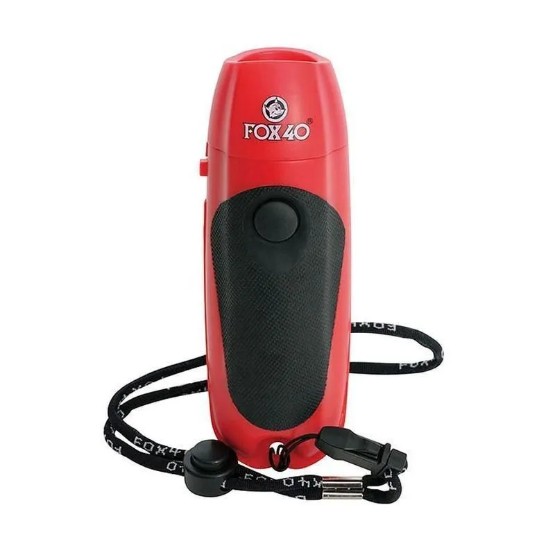 Silbato FOX40 Electrónico con Cordón · Rojo