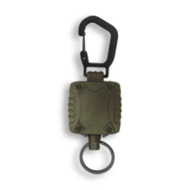 Llavero Extensible ABS con Mosqueton · Verde / OD