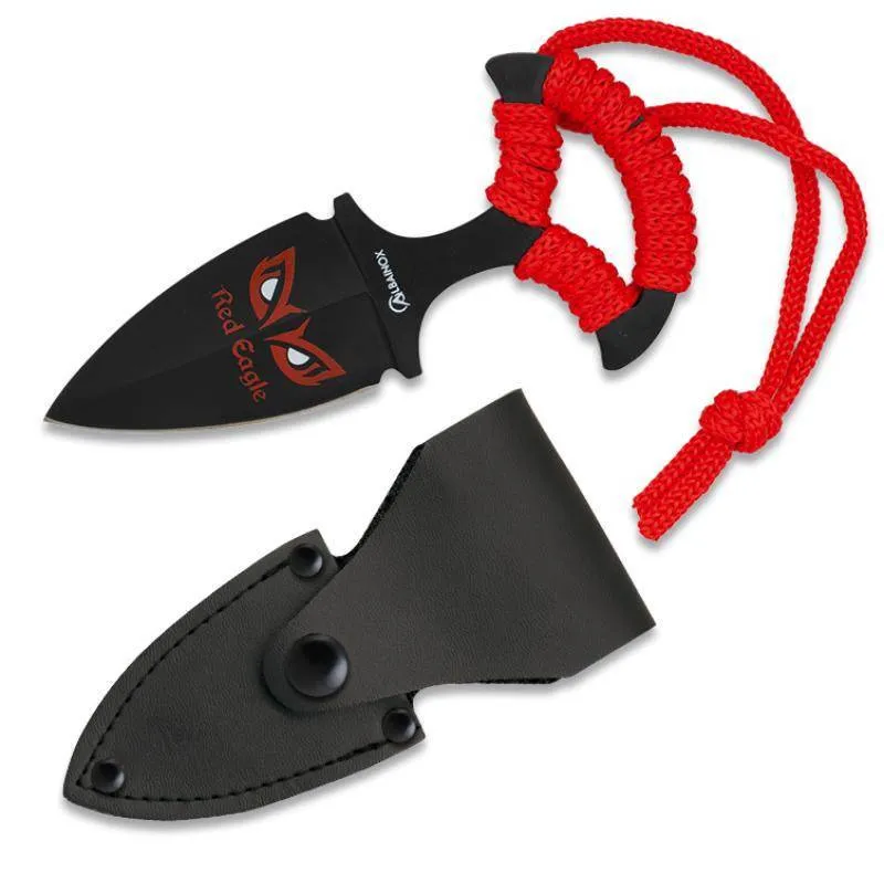 Cuchillo Skinner Eagle con Funda 8cm · Rojo