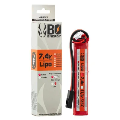 LIPO 2S 7,4V 1000mAh 25C BO