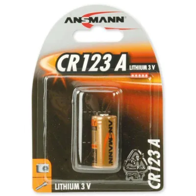 Pila CR123 de Litio 3V Ansmann
