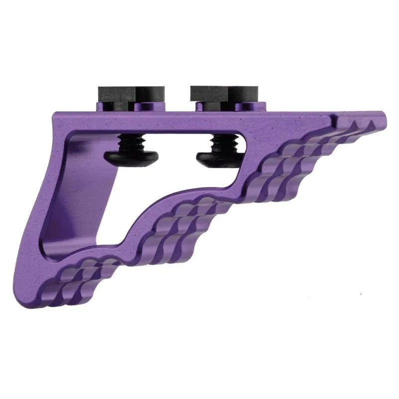 Grip Angular Aluminio CNC M-LOK / KeyMod · Morado