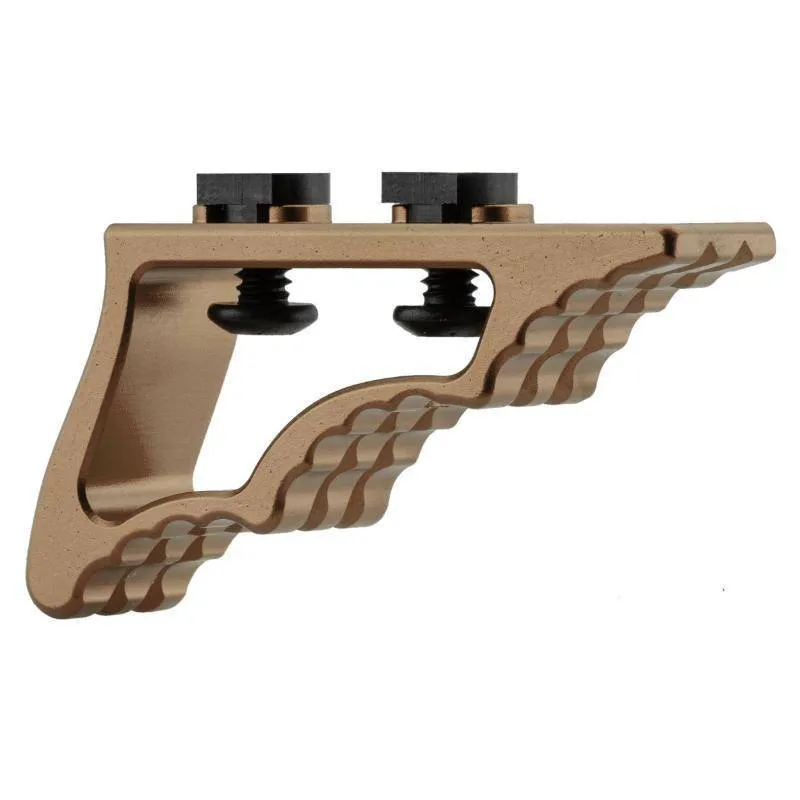 Grip Angular Aluminio CNC M-LOK / KeyMod · Tan / FDE