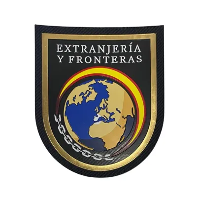 Brazo Emblema Fronteras Grande Efecto Metal