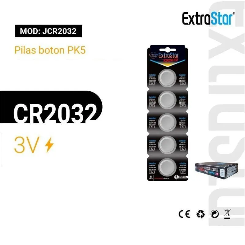 ExtraStar Pila Boton CR2032 3V