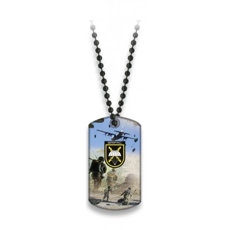 Chapa Militar Bripac 1 con Cadena