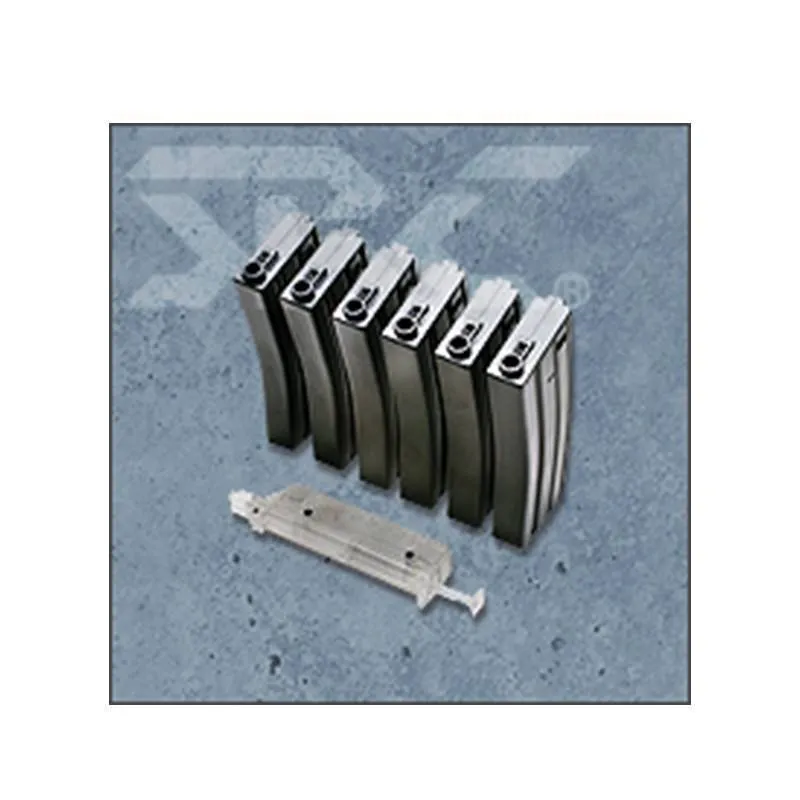 Set 6 Cargadores M4 Low Cap 70 Tiros + BB Loader