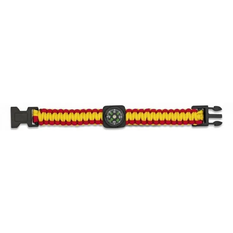 Barbaric Pulsera Paracord con Brujula · Coyote