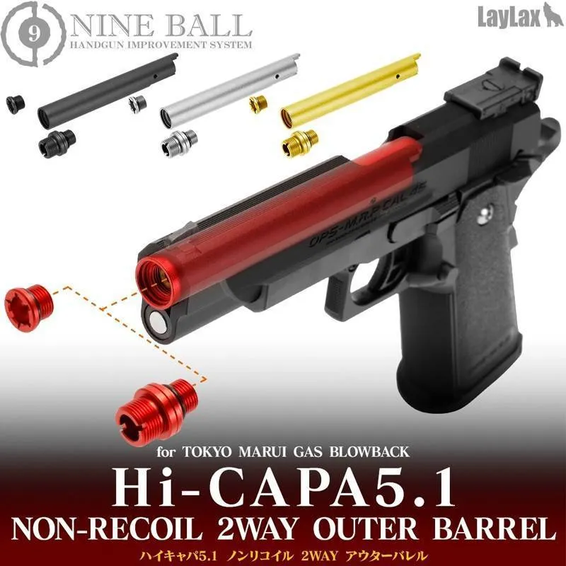 Hi-Capa 5.1 Fixed Two Way Outer Barrel · Negro