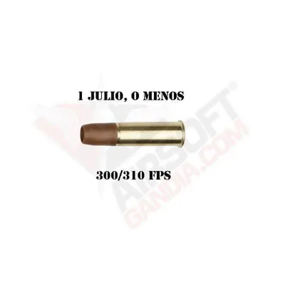 Cartuchos 1 Julio 25PIZ para Revólver Dan Wesson