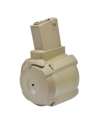 Cargador Tambor Eléctrico 1200 BBs para M4/M16 - A&K (China)