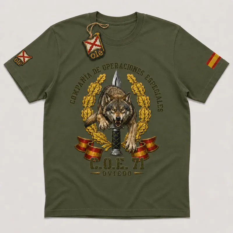 Olé España | Efectos Militares C.o.e. 71 Oviedo