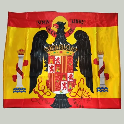 Bandera Preconstitucional Impresa Águila San Juan 150cm x 100cm Satén Brillo Doble - Olé España | Efectos Militares