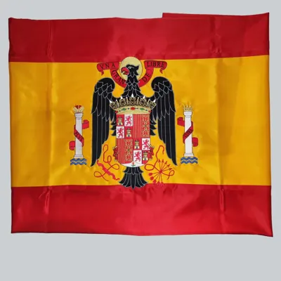 Bandera Preconstitucional Bordada Águila San Juan 150cm x 100cm Satén Brillo Doble - Olé España | Efectos Militares