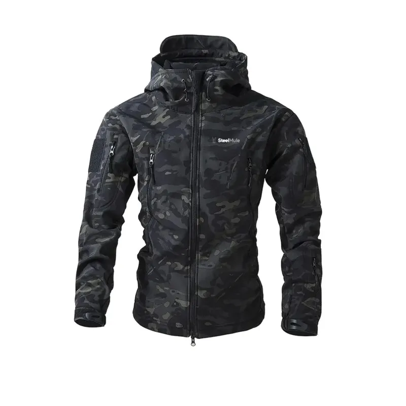 Steel Mule Táctica Sofshell Impermeable · Multicam Black