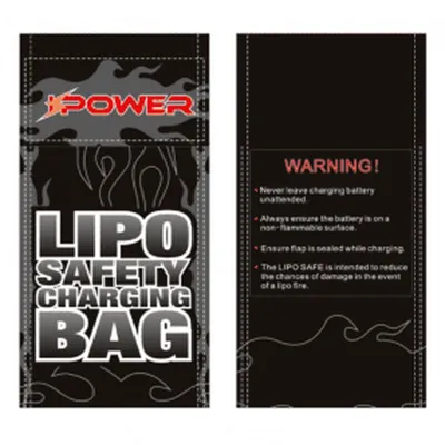 LIPO Guard Pequeño 10 x 20 cm – Bolsa Ignífuga para Baterías LIPO - IPOWER