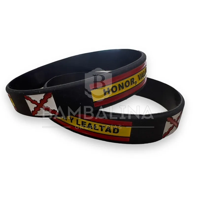 Pulsera Goma Borgoña